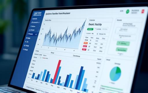 Screenshot des Finanz-Dashboards