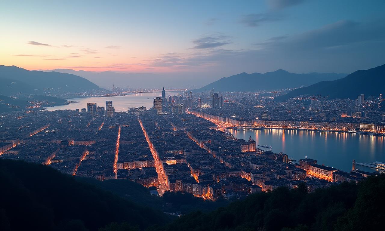 Modernes Zürich mit digitalen Überlagerungen, die Technologie und Innovation symbolisieren