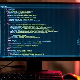 Code auf einem Monitor mit grünen Test-Ergebnissen